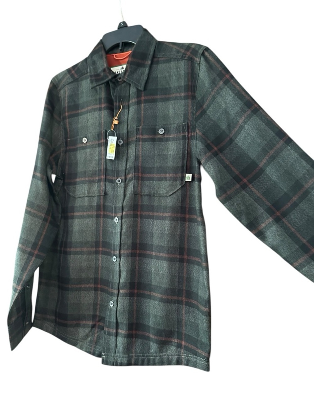 NWT Lake & Trail Flannel Mens size Small - Picture 3 of 6